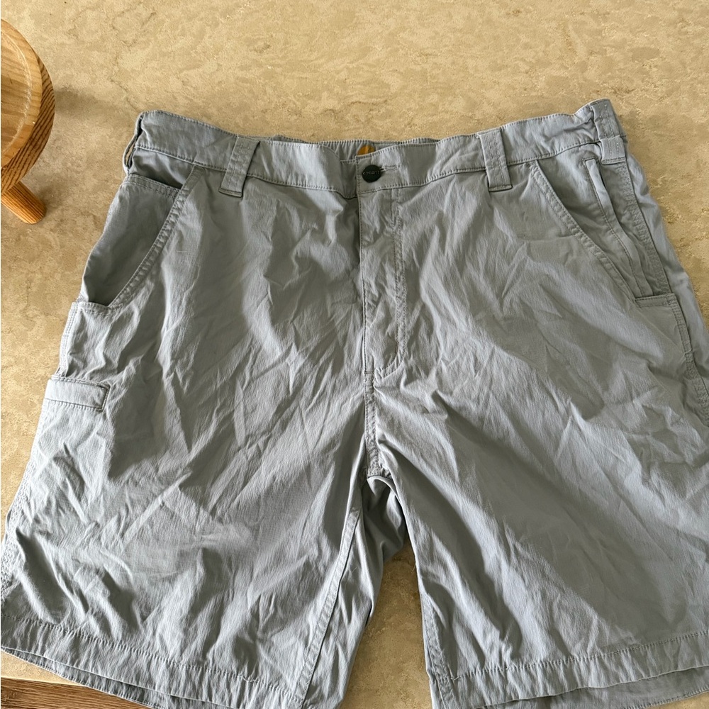 Carhartt Men's Light Gray Cargo Shorts 38W - Picture 2 of 5